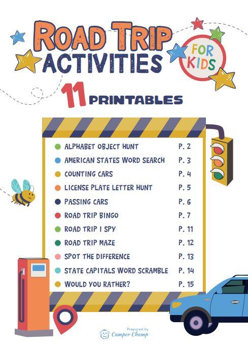 Ultimate Guide to Free Printable Road Trip Games for Families