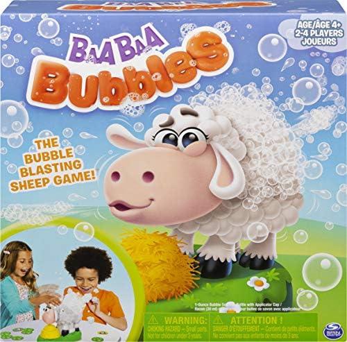 Fun Family Game Night with University Games Bubble Talk & Spin Master Baa Baa Bubbles