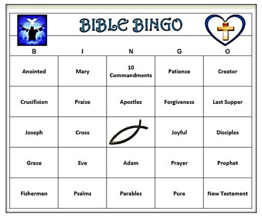 Download Free Printable Bible Bingo Game for Family Fun!