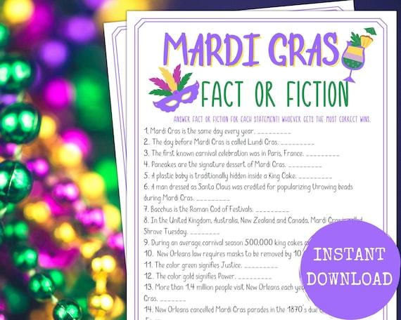 Enjoy Fun with Free Printable Mardi Gras Games for Everyone!