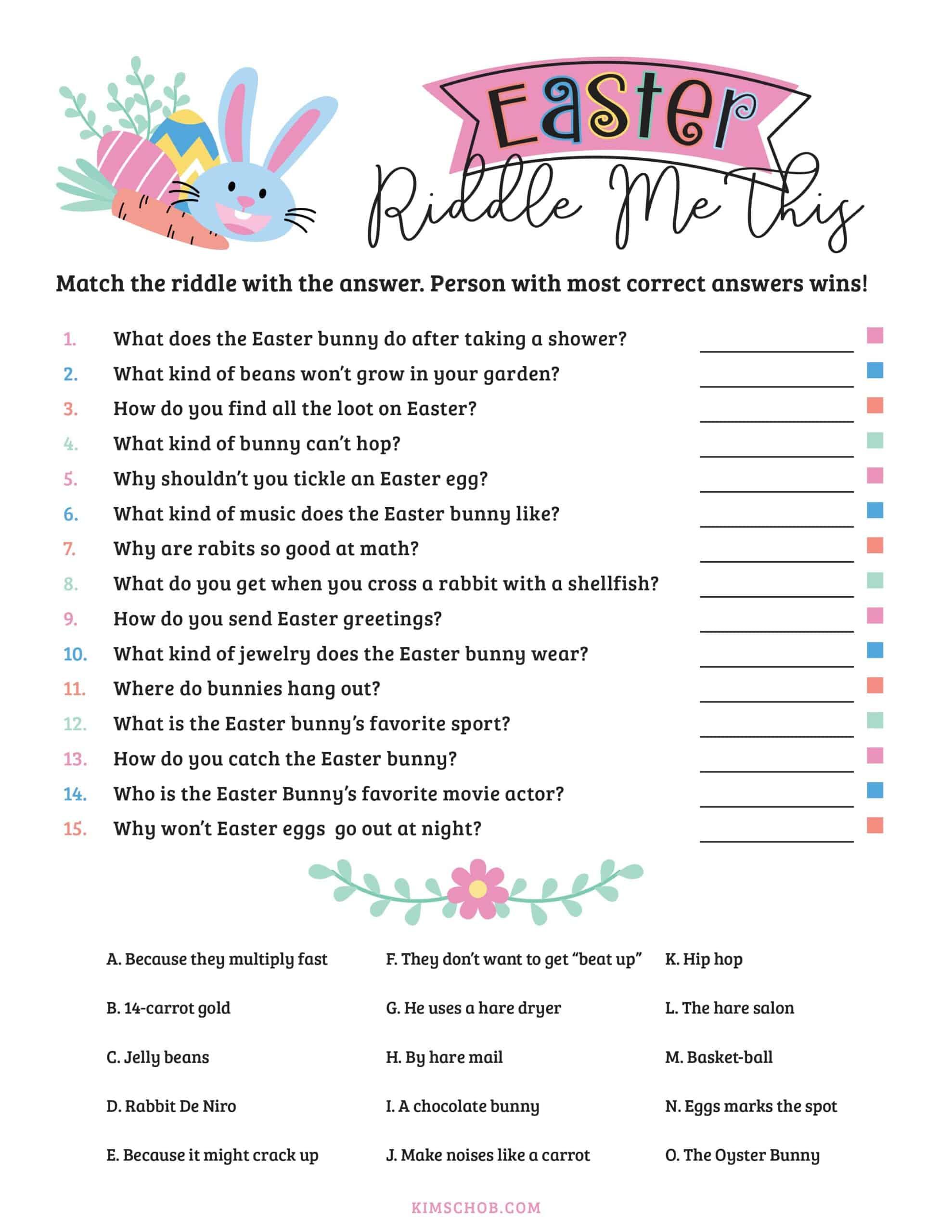 Discovering the Joy of Easter‌ Game Printables